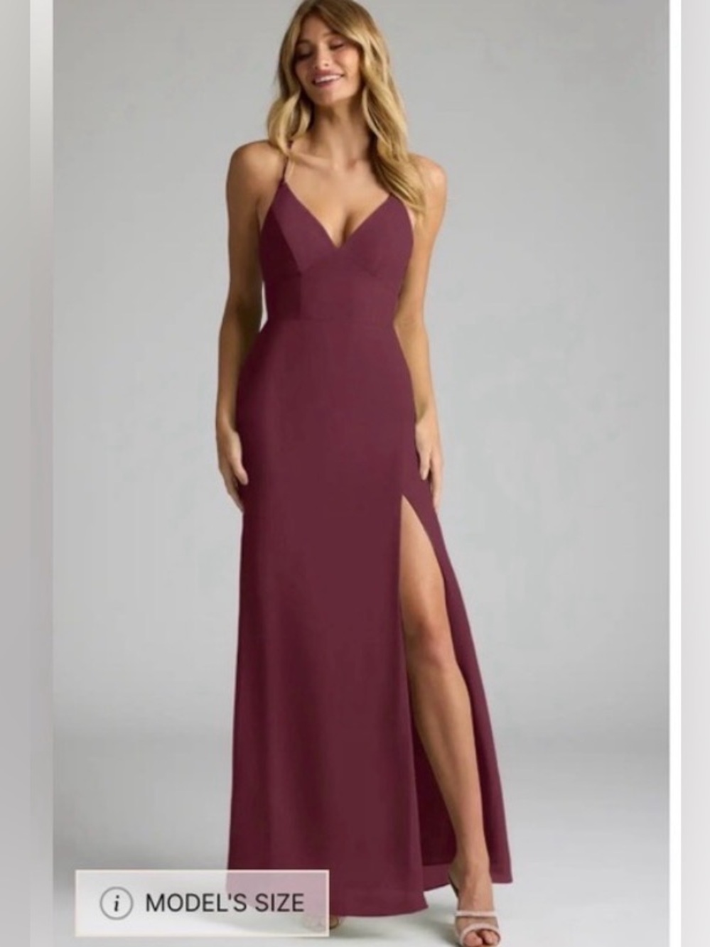 Azazie Becca Bridesmaid Dress - Cabernet